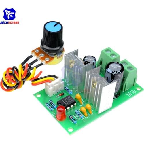 Diymore DC-DC 10 -40V 3A 100W 25KHz PWM DC Motor Speed Controller Module Speed Regulator Control with Adjustable Potentiometer