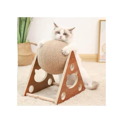 Sisal Cat Scratch Ball Wear-resistant Cat Scratch Board Solid Wood Cat Climbing Frame Cat Toys Pet Supplies Cat Furniture