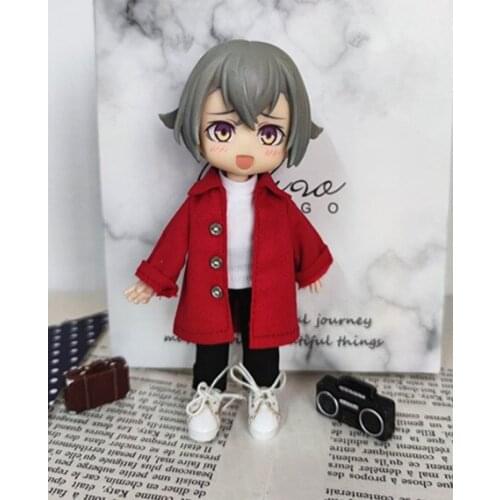 Ob11 doll overalls long solid color GSC Clay Molly YMY 1/12 BJD doll clothes