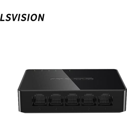 LSVsion LSG1005-S RJ45 Ports 10/100/1000M Gigabit Ethernet Switch 5-port Gigabit Monitoring Switch Auto MDI/MDIX Plug and play