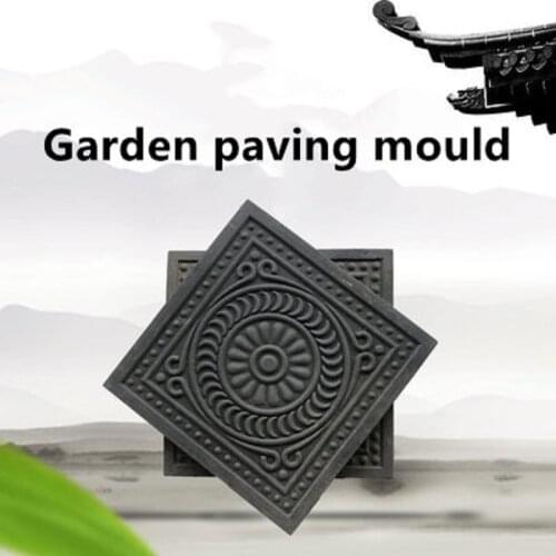 Beautiful Petal Cement Mold DIY Walkway Stepping Stones Cement Paving Mould For Garden Road Courtyard EF