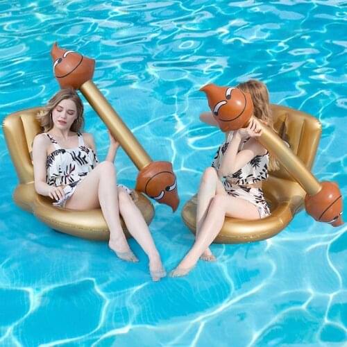 Toilet Mount Funny Inflatable Joust Swimming Ring Pool Float Game Pool Float Toy Summer Outdoor Water Game Kids Inflat Raft Toy