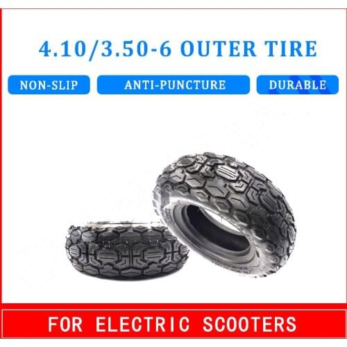 EASY VEHICLE 11 Inch Scooter Tire 4.10/3.50-6 for Snow/Cross Country Electric Scooter Old Age Walker Warehouse Trolley