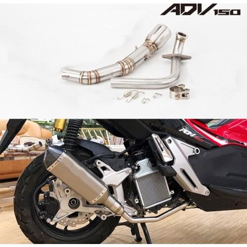 Motorcycle exhaust front middle link pipe escape moto slip on for X-ADV 150 X ADV150 without muffler
