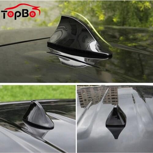 New Upgraded Signal Car Antenna Roof Shark Fin Antenna Universal FM/AM Signal Protective Aerial Car Styling Decoration