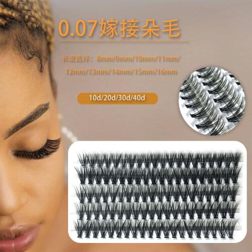 60pcs Professional Makeup Individual Cluster EyeLashes Grafting Fake False Eyelashes eyelash extension individual eyelash bunche