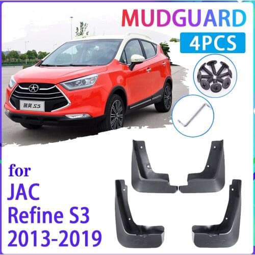 Car Mud Flap for JAC Refine S3 2013~2019 T50 T5 2014 2015 2016 2017 2018 Mudguard Splash Guards Fender Mudflaps Auto Accessories