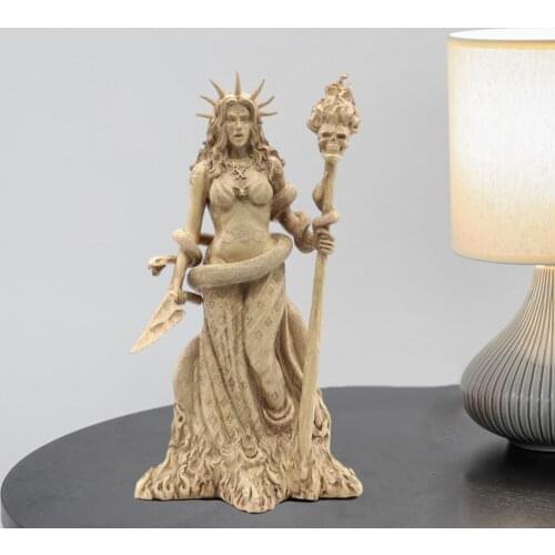 Antique Greek Beauty Goddess Statue Artwork Decorative Resin Crafts Study Room Sculpture Figurines European Style Meditating