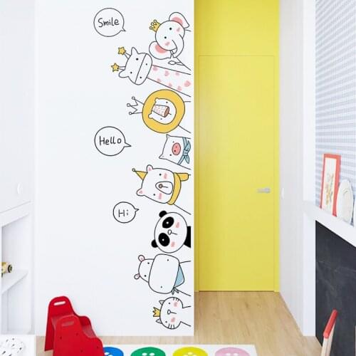 Cartoon Style Wall Sticker for Baby Kids Room Nursery Decoration Door Stairway Self-adhesive Decal DIY Vinyl Home Decor