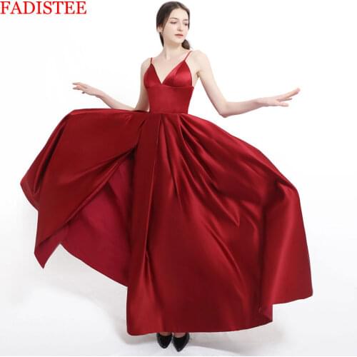 Autumn 2020 Prom party evening dresses pocket vestido de noiva sereia gown dress robe de soiree sexy V-neck vestido novia playa