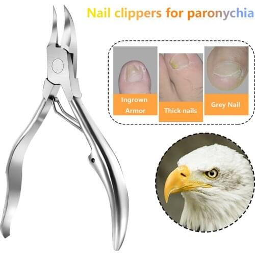 1Pcs Nail Clipper Professional Heavy Thick Toe Nail Clipper Cutter Nipper Trimmer Stainless Steel Pedicure Manicure Tool