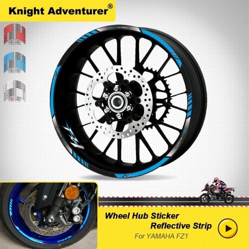12 X Thick Motorcycle Wheel Tire Rim Stickers 17 inch wheel FIT For YAMAHA FZ1 FZ6 FZ-07 FZ8 FZ-09 FZ-10 FZS1000 FAZER