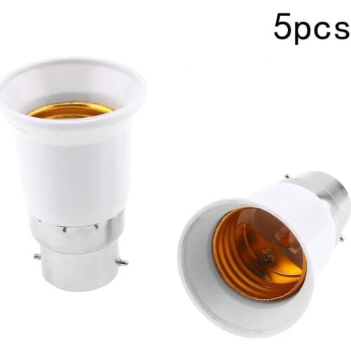 5pcs/lot B22 LED Bulb Base Adapter Universal Light Converter Lamp Socket Holder