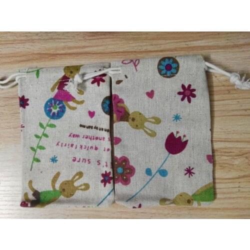 50pcs SPECIAL SALE 8*12cm linen jewelry bags small drawstring bags for gift accessories cosmetic bangle bags pouch free shipping