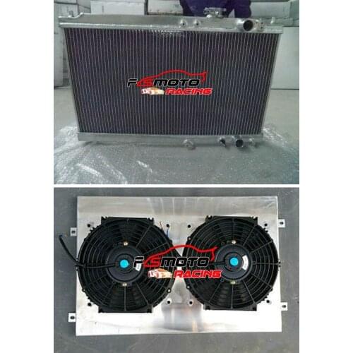 For Honda Acura Integra 1994-2001 1.8L MT 95 96 97 98 99 00 Aluminum Radiator+Shroud + fan
