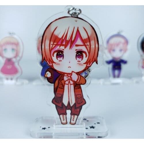Anime Axis Powers Hetalia APH Wang Yao Arthur Cosplay Acrylic Figure Stand Model Keychain Cartoon Keyring bag Pendant Toy Gift
