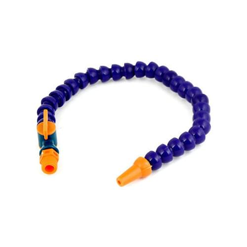 39.5cm Long 1/4"PT Thread Rotation Switch Flexible Oil Coolant Pipe Hose