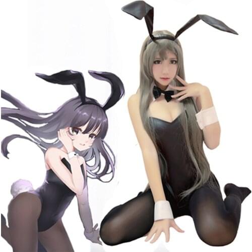 Anime Rascal Does Not Dream of Bunny Girl Senpai Cosplay Mai Sakurajima Cosplay Costume Sexy Rabbit Girl Halloween Party Costume