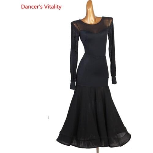 Adult ballroom dance clothing for women latin dance Professional Competition suit Tango top and skirt costumes child custom set