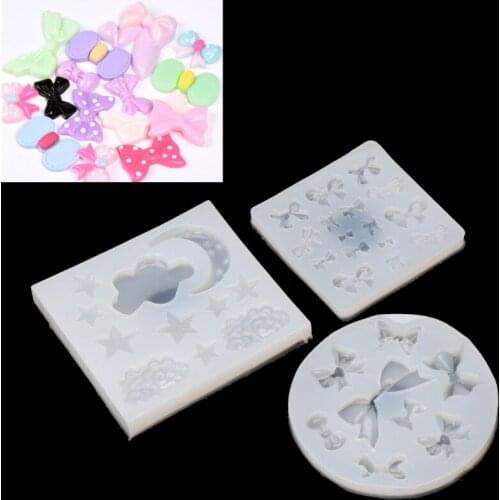 Bow Star Moon Cloud Silicone Mould DIY Epoxy Resin Craft Jewelry Making Mold
