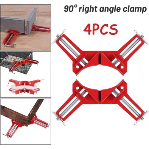 Multifunction 4inch 90 degree Right Angle Clip Picture Frame Corner Clamp 100mm Mitre Clamps Corner Holder Woodworking Hand Tool