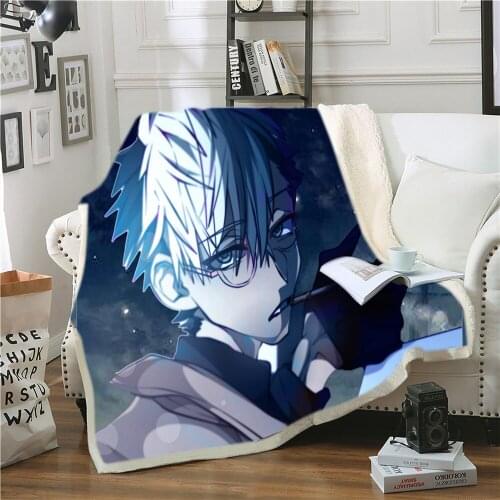 New Fashion Ground Bind Juvenile Flower Prince Lamb Cashmere Blanket Double Layer Warm Sherpa Throw Blanket Adult Children