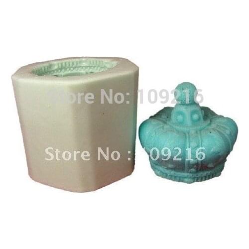 Wholesale!!!New 3D Imperial Crown (LZ0018) Silicone Handmade Candle Mold Crafts DIY Mold