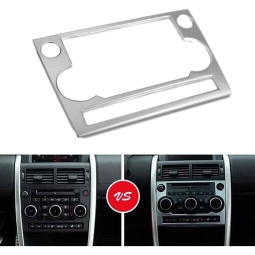 Car Dashboard Air Condition Volume Control Button Knob Switch Frame Cover for Land Rover Discovery Sport 2015-2016