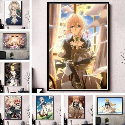 Posters And Prints Violet Evergarden Hot Anime Canvas Painting Wall Pictures For Living Room Art Decorative Home Decor Cuadros