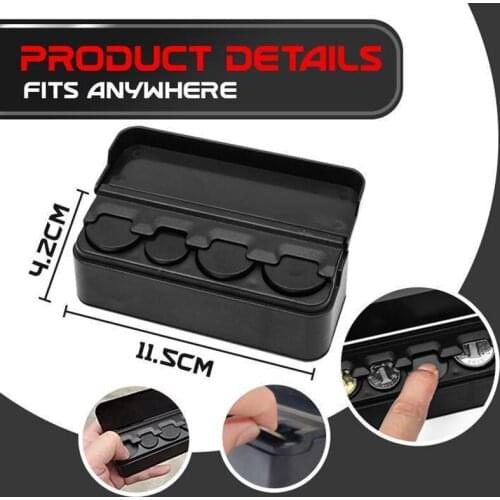 Premium Car Coin Storage Box Home Car Dual Use Coins Case Storage Box Holder Container NJ88