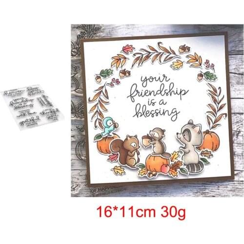 Christmas Greetings Clear Silicone Stamp / seal for DIY Scrapbooking / Album Decorative Clear Stamp Sheets