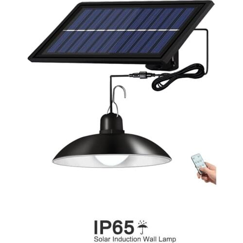 Retro Lampshade Solar Pendant Lamp Led Outdoors Indoor Chandelier Solar Light White Garden Lighting for Home Courtyard Decoratio