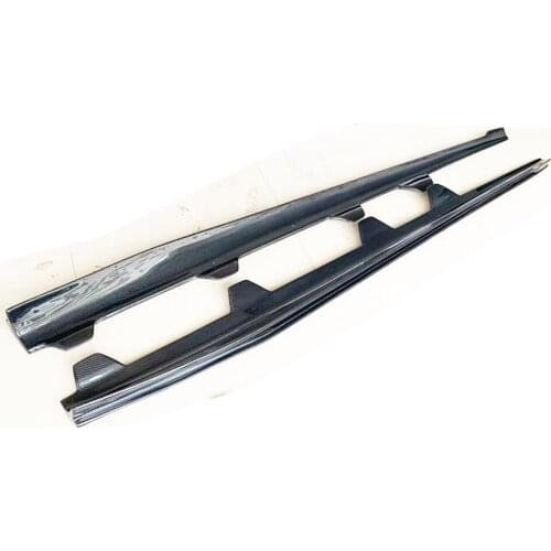 Scirocco Carbon Fiber Side Bumper Skirt for Scirocco R R20 2009 - 2016 Auto Racing Car Side Bodykit Extension Skirts