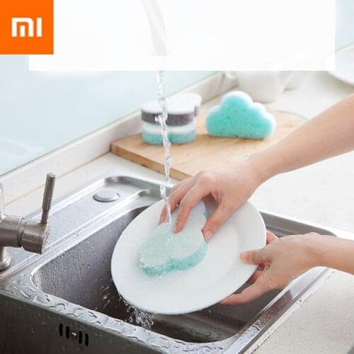 Xiaomi Decontamination cleaning brush kitchen supplies don't hurt hands don't stick oil wash dishes sponge brush oil magic wipe