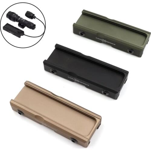 Defensive LCS Fits Streamlight Pro-Tac Switch Mount Plate Picatinny Tactical Flashlight with High/Low/Strobe