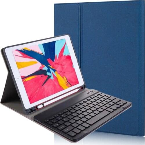 Smart Cover for iPad Pro 11 2020 Keyboard Fabric Leather Case with Pencil Slot for iPad Pro 11 2018 Keyboard Case TPU