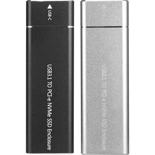 USB 3.1 Type C to M.2 M-Key PCIe NVMe SSD ultra-thin solid state drive enclosure 10Gbps
