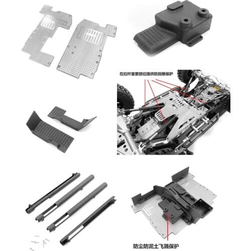 Inner decoration plate+mudguard+tie rod cover for Capo jkmax rc parts