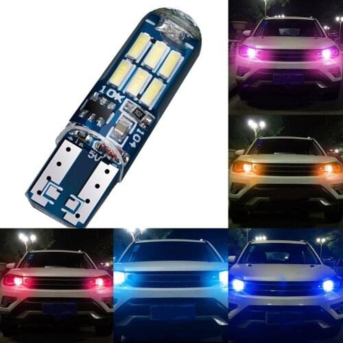 T10 W5W Waterproof Silicone Car LED Reading Light License Plate Door Lamp Bulb Car Decoration Accessories