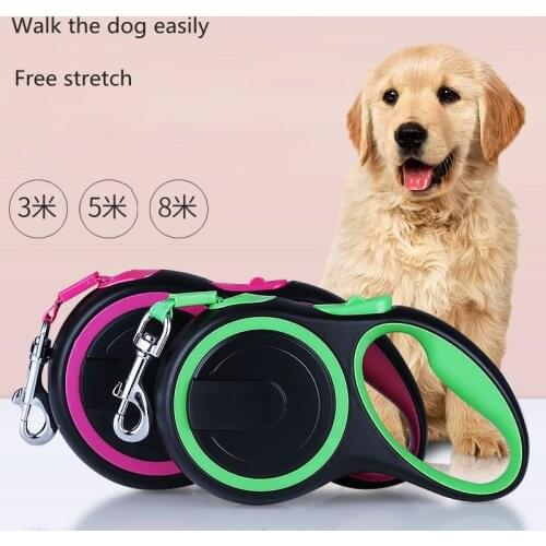 3m 5m 8M Pet Retractable Lead Automatic Leash For Large Dogs Extending Big Dog Walking Pet leash Durable Nylon Dog Leash