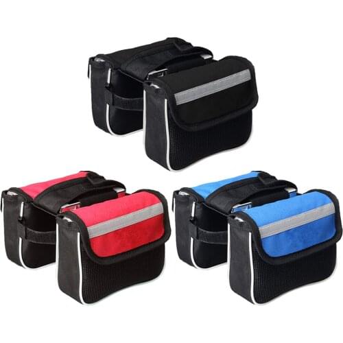 WEST BIKING MTB Bag Pack Bicycle Accessories Waterproof MTB Bag Front Frame Bicycle Phone Packs Cycling Equipment