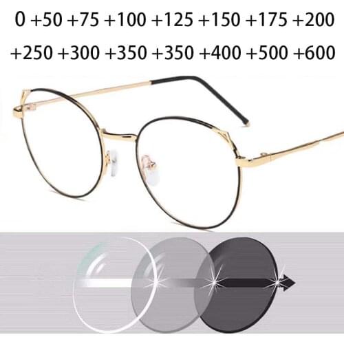 +0.5 +1 +1.5 +2 +2.5 +3 +3.5 +4 +4.5 +5 +6 Finished Prescription Glasses Men Women Cat Eye Spectacles For Hyperopia With Diopter