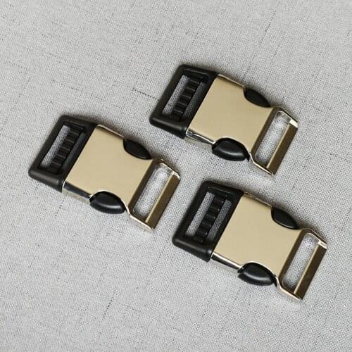 10 Pcs 25 mm 1 Incn Webbing Metal Release Buckle For Paracord Bracelet Dog Collar Sewing Diy Accessories Seat Belt Clasp