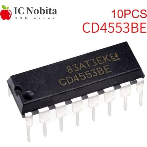10PCS CD4553BE DIP-16 CD4553 4553BE New