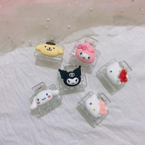 2021new Japanese Anime Hair Claw Cartoon Big Ear Dog Acrylic Makeup Hair Styling Barrettes Kawaii Devile Mini Hair Claw Headwear