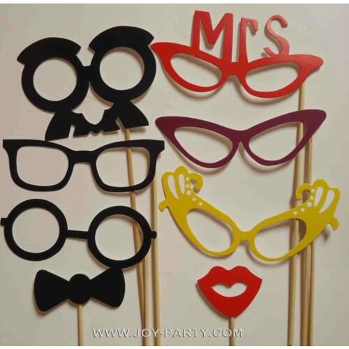 8pcs Different Styles Photo Booth Props, Mustache Sticks Party Wedding Birthday Party funny favor