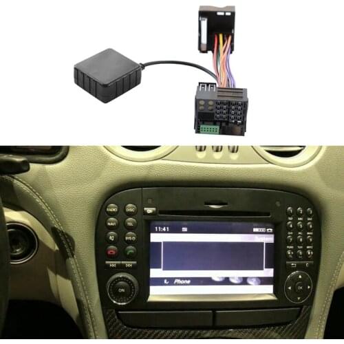 NEW-Car Audio Bluetooth 5.0 Receiver Aux Adapter for Benz CLC SLK SL 2008- Comand NTG 2.5 Radio Module Bluetooth Aux Cable