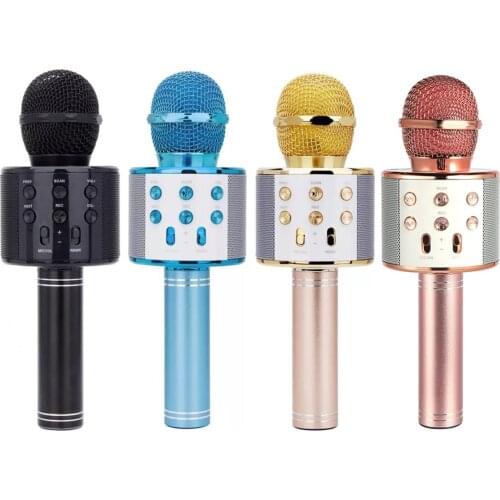 Besegad Wireless Bluetooth Karaoke Microphone 3 in1 Handheld Karaoke Mic Speaker for Music Playing Home KTV Singing Player
