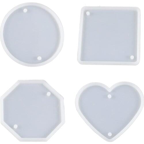 Resin Mold Mirror Round Love Tag Silicone Pendant Mold Jewelry Epoxy Resin Casting Resin Jewelry Making Resin Diy Craft