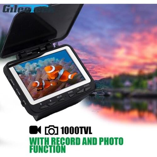 4.3inch TFT Color Monitor 8pcs IR LED Support Video Recording 15/30m Cable Optional Underwater Fishing Camera with Bracket WF06R